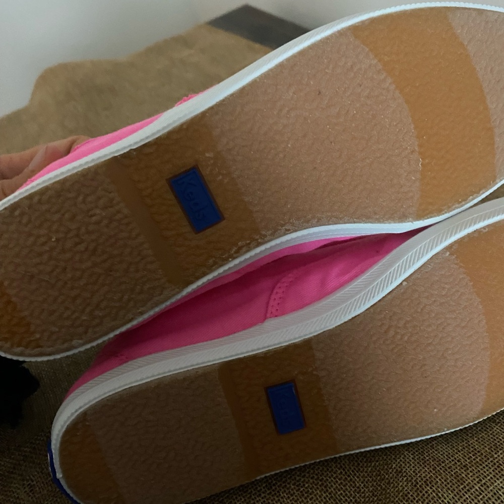 Keds Vibrant Pink Canvas Slip-Ons - Picture 4 of 4
